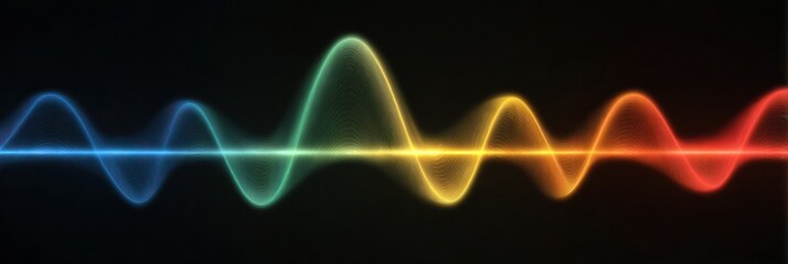 Poster - Exploration of Stress-To-Calm Spectrum Through Vibrant Nerve-Like Lines Illustrating Emotional Transitions