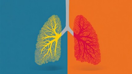 Poster - Infographic Comparing Asthma, COPD, and Lung Cancer Risk Factors and Symptoms for Better Understanding and Awareness