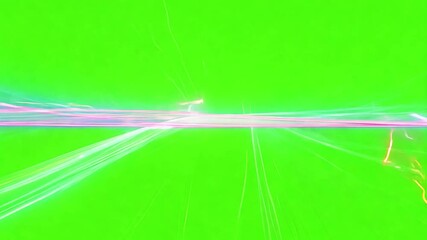 Poster - Abstract Light Streak on Green Background: Captivating the viewer with dynamic light streaks set against a vibrant green canvas. The image exudes energy and visual intrigue.