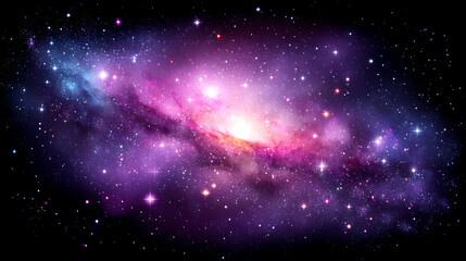 Wall Mural - Majestic spiral galaxy cosmic nebula starscape deep space