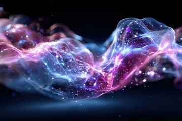 Poster - Bright waves of color swirl and blend together, creating a captivating display of light and texture