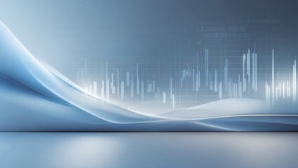 Aufkleber - abstract business data visualization with futuristic design. The scene is a soft, fluid representation of data, perfect for illustrating modern business and technology concepts