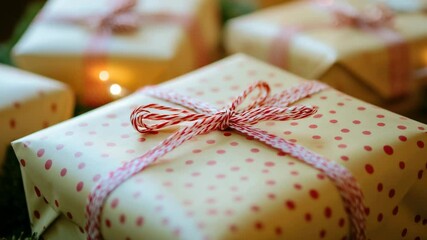Poster - A collection of gifts surrounded by candlelight.
