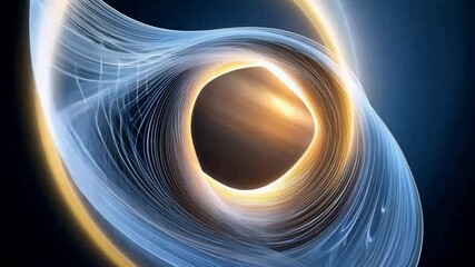 Poster - Vortex of Space-Time: A visually stunning and thought-provoking artistic representation of a black hole.