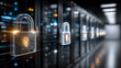 © Wasin Arsasoi - Data Protection & Security: The image captures data protection concept in a server room with symbolic lock