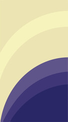 Poster - Abstract curved lines in shades of purple and beige on a transparent background