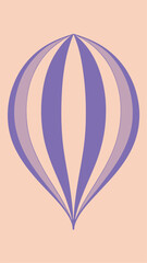 Poster - Abstract design featuring a stylized purple shape perfect for various design applications