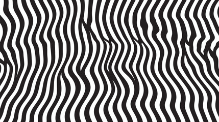 Poster - Wavy stripes oscillate creating optical illusion monochrome scene abstract backdrop