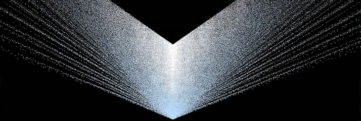 Poster - Sharp Triangle Pattern Creates Dynamic Contrast Against Soft Background in Modern Art