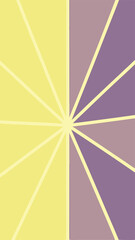 Poster - Abstract geometric design with radial lines and subtle colors on a transparent background