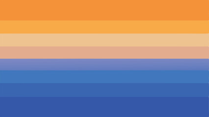 Poster - Abstract gradient of warm and cool colors with transparent design elements