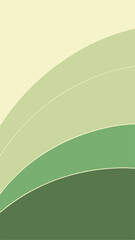 Poster - Abstract green color wave overlays with transparent backgrounds for various design uses
