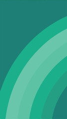Poster - Abstract green curved lines overlapping to create a gradient on white background