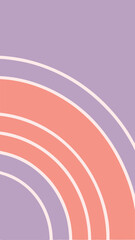 Poster - Abstract modern rainbow design in pastel colors for various creative applications