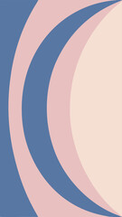 Poster - Abstract pastel colored arc shapes on transparent background suitable for design purposes