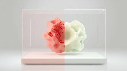 Aufkleber - A stunning exhibit features a shape memory alloy transforming from red to white. This adaptive technology illustrates the potential of smart materials in dynamic applications.