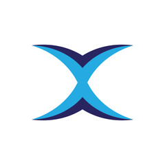 Leinwandbilder - Tech style Initial X design