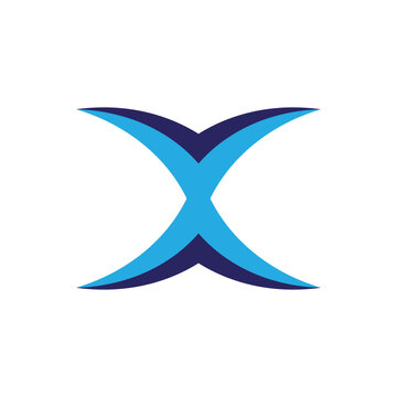 Tech style Initial X design