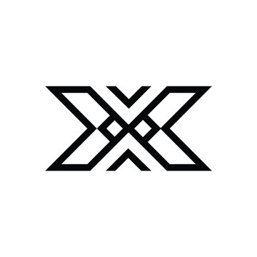 Geometric X Power Logo design.