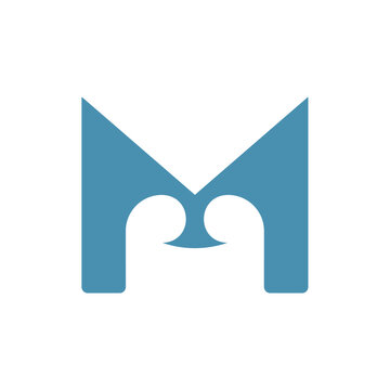 Creative and Stylized Modern M Logo Design