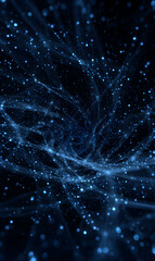 Poster - Nebula of starlight in deep space a cosmic wonder shimmering galaxies scattered through the night abstract illustration