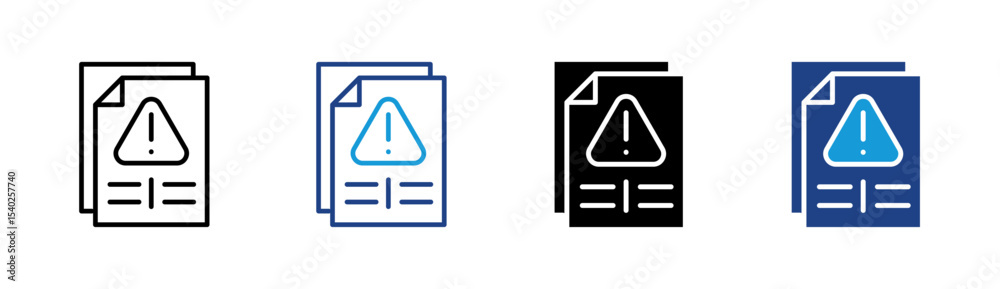 Warning Document Icon