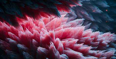 Aufkleber - Smart materials exhibit unique transformation behaviors, showcasing the capabilities of shape memory alloys and liquid metal in an abstract, vibrant environment.