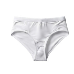 Poster - A cotton underwear for women, folded neatly, isolated on a empty plain background