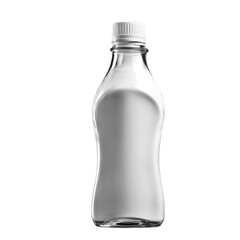 Poster - A bottle neck for pouring liquids, with visible threads, isolated on a empty plain background