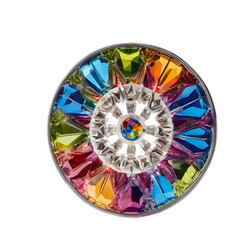 Poster - A colorful kaleidoscope toy with lens, isolated on a empty plain background