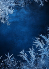 Wall Mural - Frost background with Copy Space