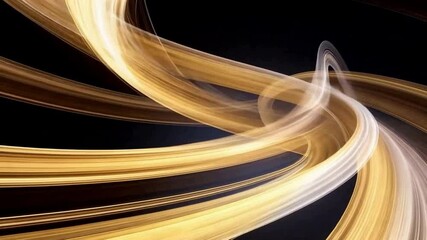 Poster - Golden Flow: A captivating display of light streams across the backdrop, forming a flowing, abstract pattern with a gradient color that radiates elegance and motion.