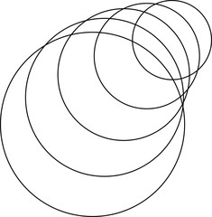 circle line blend design. dynamic shape element