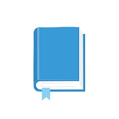 Poster - Closed Blue Book with Bookmark Illustration for Education or Learning Concepts