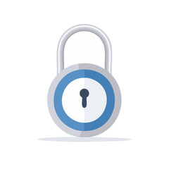 Poster - Secure padlock icon for web safety protection digital technology access control. Privacy lock for internet password security