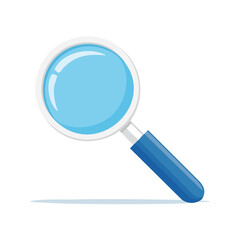 Poster - Magnifying glass investigation tool object for search concept looking closer examination finding details exploration discovery finding