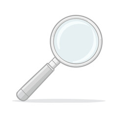 Poster - Magnifying Glass Tool for Discovery and Investigation Concept on Black Background