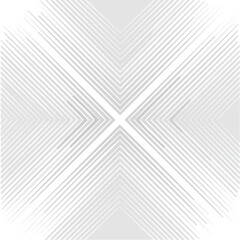 Poster - Abstract geometric pattern of converging lines in black, white and gray, forming optical illusion design, modern shapes and simple illustration.