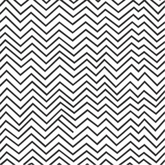 Poster - Abstract black and white chevron pattern design creating a visually dynamic and modern texture with a seamless zigzag repeating motif