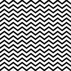 Poster - Black and White Chevron Pattern Seamless Zigzag Design Repeat Background Classic Modern Bold Geometric Textile Fabric Wallpaper