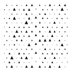 Poster - Abstract triangle pattern background with varying sizes in dark grayscale for modern minimalist design layouts