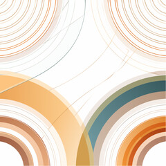Poster - Abstract Arc Background with Overlapping Circles and Modern Design Elements