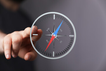 Aufkleber - Find your direction.  Strategic planning, goal setting, and success visualization.