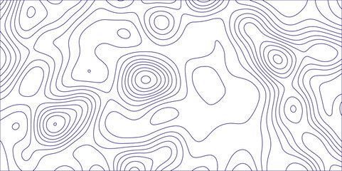 Poster - Abstract background with topographic map white background. The stylized height of the topographic map contour in purple lines. gradient multicolor wave curve lines banner background design.
