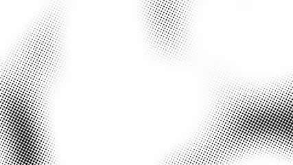 Poster - Comic dot gradient background. Grid of noise pattern showing vector waves. Vintage design with a grain cartoon overlay effect, bitmap pixel, and retro duotone background. Halftone graphic manga style.