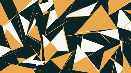 Poster - Abstract triangles intersect creating dynamic background graphic modern