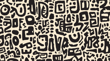 Poster - Abstract shapes create pattern on background for graphic design element