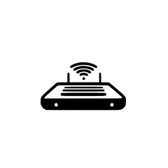 Poster - router symbol representing internet signal and network hardware