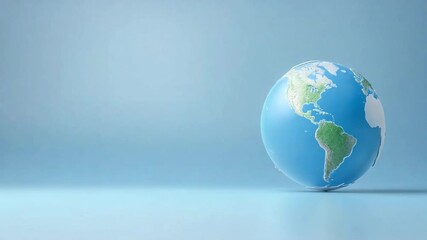 Poster - Global Perspective: A tranquil, photorealistic portrayal of our planet, showcasing its serene beauty and conveying the significance of global unity and conservation.