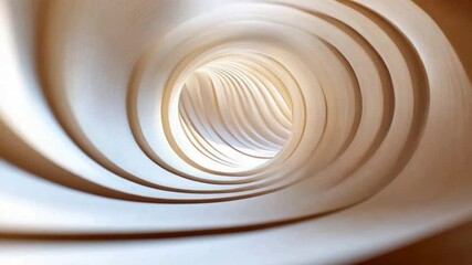 Poster - Tunnel of Light: A captivating, tunnel-like structure unfolds, showcasing intricate curves, gentle gradients, and warm, inviting illumination that beckons the viewer.